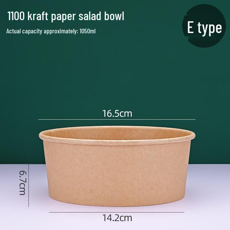 Einweg-Kraftpapier-Schalen & Deckel