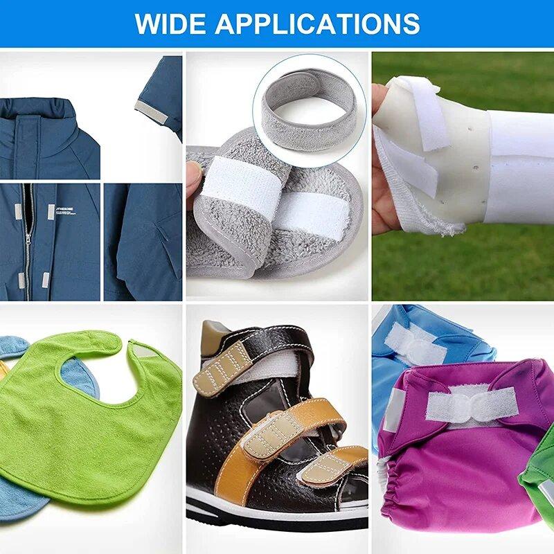 10M Lățime 20mm Culoare Neadezivă Magic Sticker Cârlig și Buclă Bandă de Fixare pentru Cusut Material Nailon Pentru Cusut Accesorii velcro