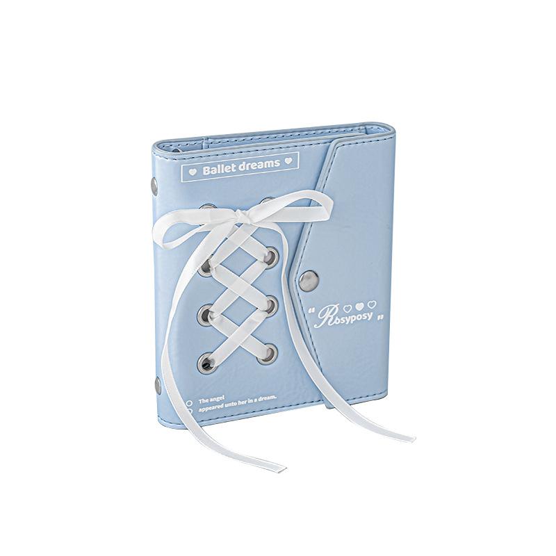 Ballet Series PU Leather Photocard Binder M5 Mini Card Collection Book for 3 Inch Kpop Photocard Sleeves Kawaii Photo Album New