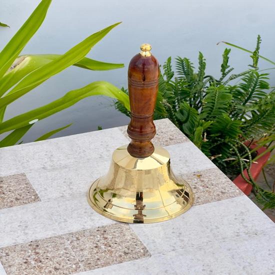 27.94 cm Brass Hand Bell Desk bell School bell Gift for her Office Bell Christmas Gift Home Decor
