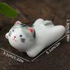 1 Piece of Chinese Style Creative Cat Durable Chopstick Holder Ceramic Cute Holder Portable Holder Decoration