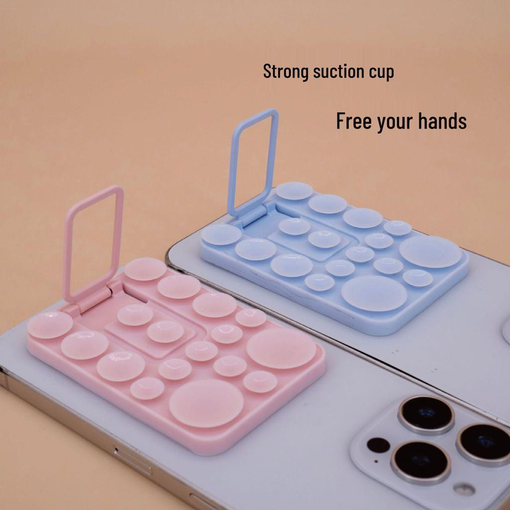 Multi-Functional Silicone Folding Suction Cup Phone Stand & Anti-Slip Back Sticker