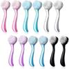 12-piece Set of Facial Cleansing Brushes, Soft Bristles, and Exfoliating Brushes