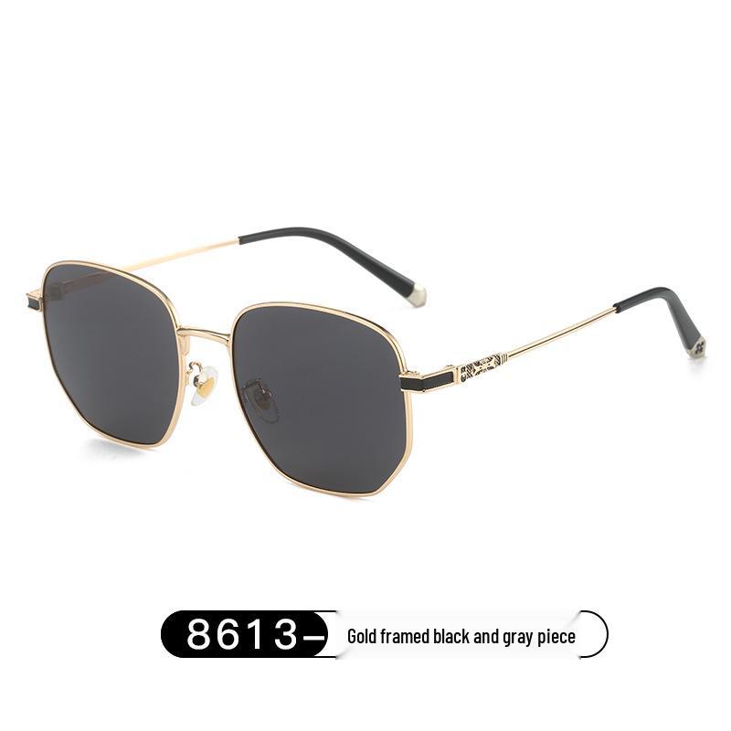 Unisex Polarized Metal Sunglasses 8613: UV Protection Fashion Glasses Default