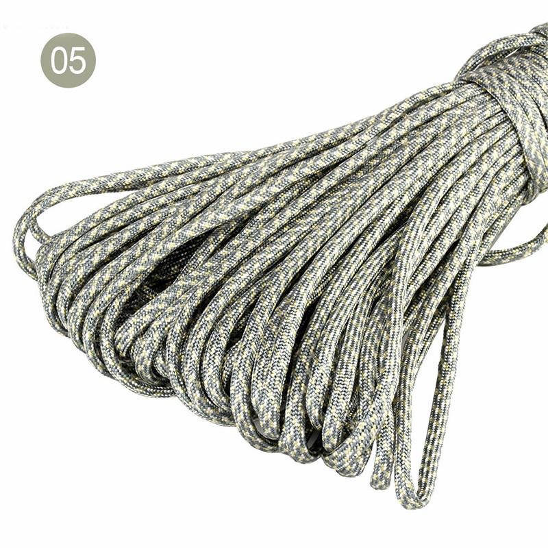 5/10/20M 5mm Parachute Cord 7 Core Strand Ropes Camping Tent Rope for Outdoor Bundling Bag Climbing Cords DIY Material