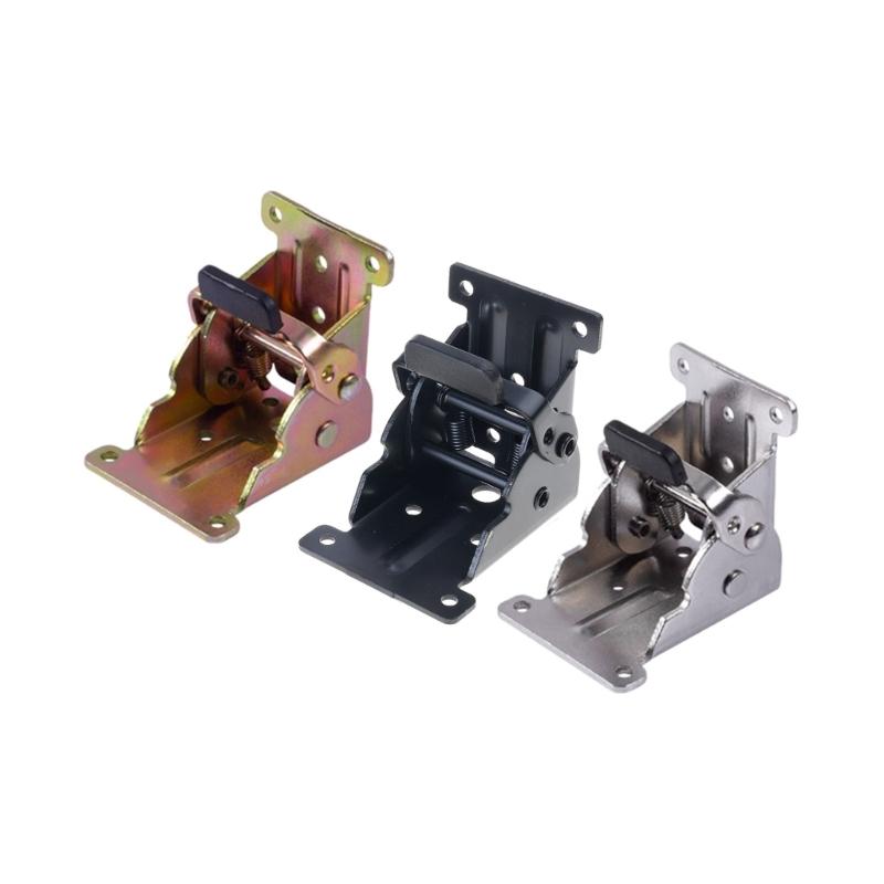 Strong Foldable Table Hinge with Safety Lock Mechanism Rusts Proof Designs Hinges for Indoor Outdoor Furniture Assembly