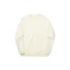 Li Ning X Jackie Chan Collaboration Solid Color Crew Neck Pullover Sweatshirt Unisex Sweatshirt Paper-White AWDT667-1