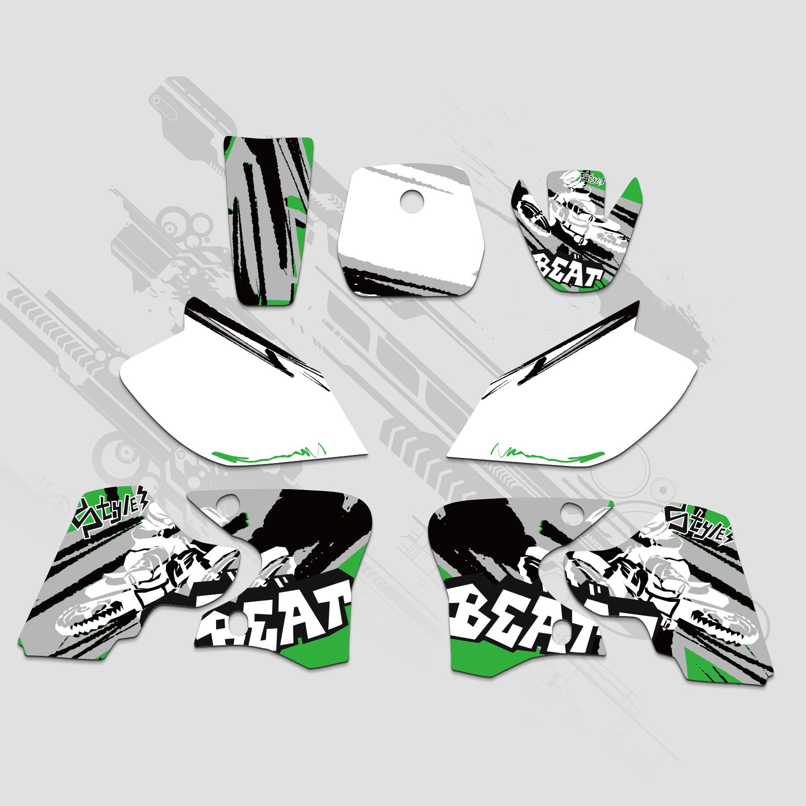For Yamaha TTR 90 TTR90 2000-2007 2006 2005 2004 2003 2002 2001 Motocross Fairing Graphic Background Decal Sticker Kit Customize