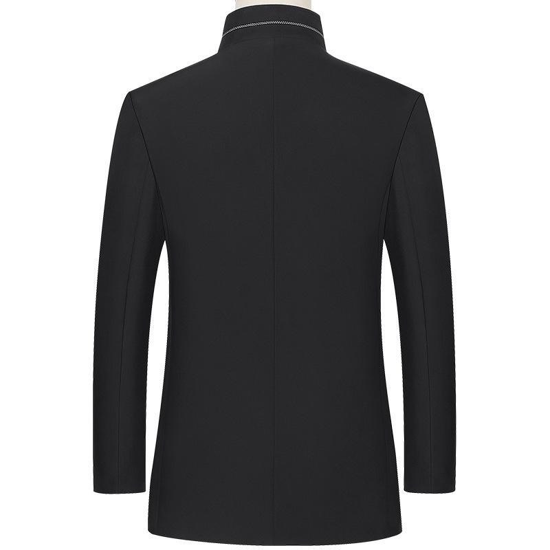 Men's Stand-up Collar Jacket Spring and Autumn Middle-aged Casual Men's Clothing Slim-fit Top Business Men's Jacket
