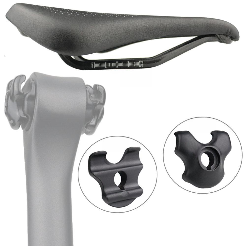 Carbon Rail Bicycle Seat Clamp & Adapter Set (7x9)