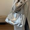 2024 Summer Casual Soft Surface Diamond Chain Large Capacity Shoulder Bag for Women