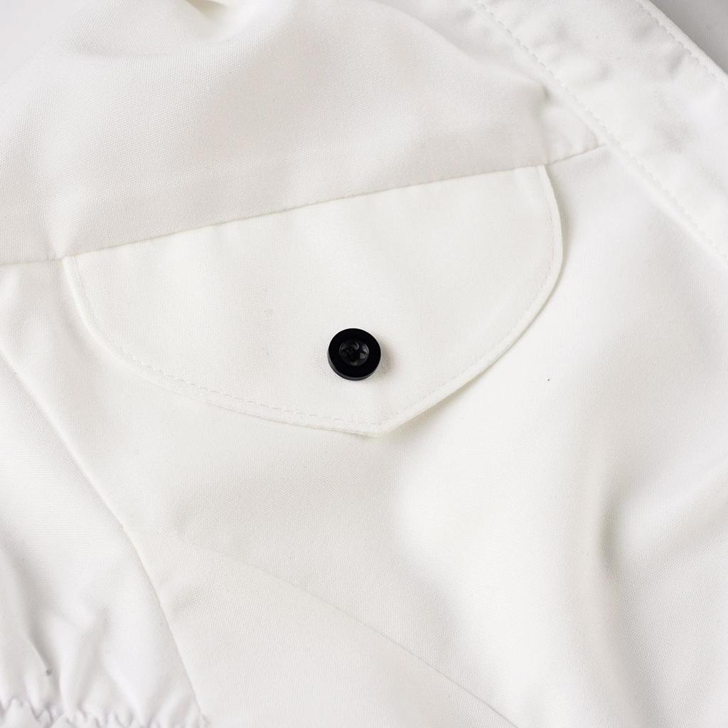 American Style Lapel Waist-Cinched Pleated Short-Sleeve Cardigan Shirt