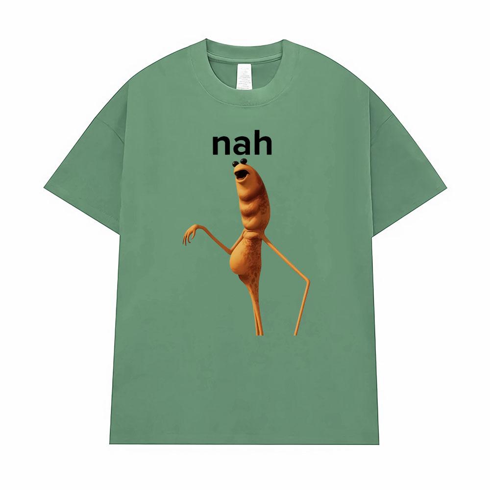 Hot Sale Marcus The Worm Funny Meme Printed T-Shirts Men's Clothing 100% Cotton Oversized T Shirts Humor Harajuku Fashion Tshirt
