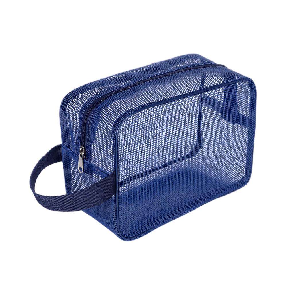 Men's Mesh Toiletry Bag Portable Travel Shaving Kit Storage
