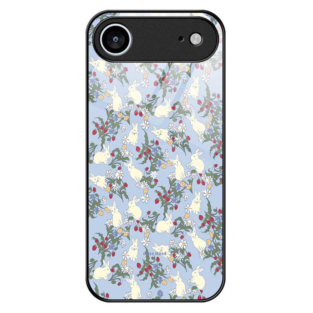For iPhone 17 Air Case PC TPU Tempered Glass Pattern Printing Anti Drop Phone Back Cover