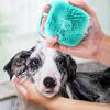 New 2-In-1 Pet Bath Brush Silicone Soft Massage Comb With Liquid Container Safety Shampoo Brush Cleans Hair And Dirt