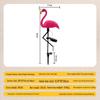 Solar Red Flamingo Ground Stake Light for Garden and Courtyard Decoration