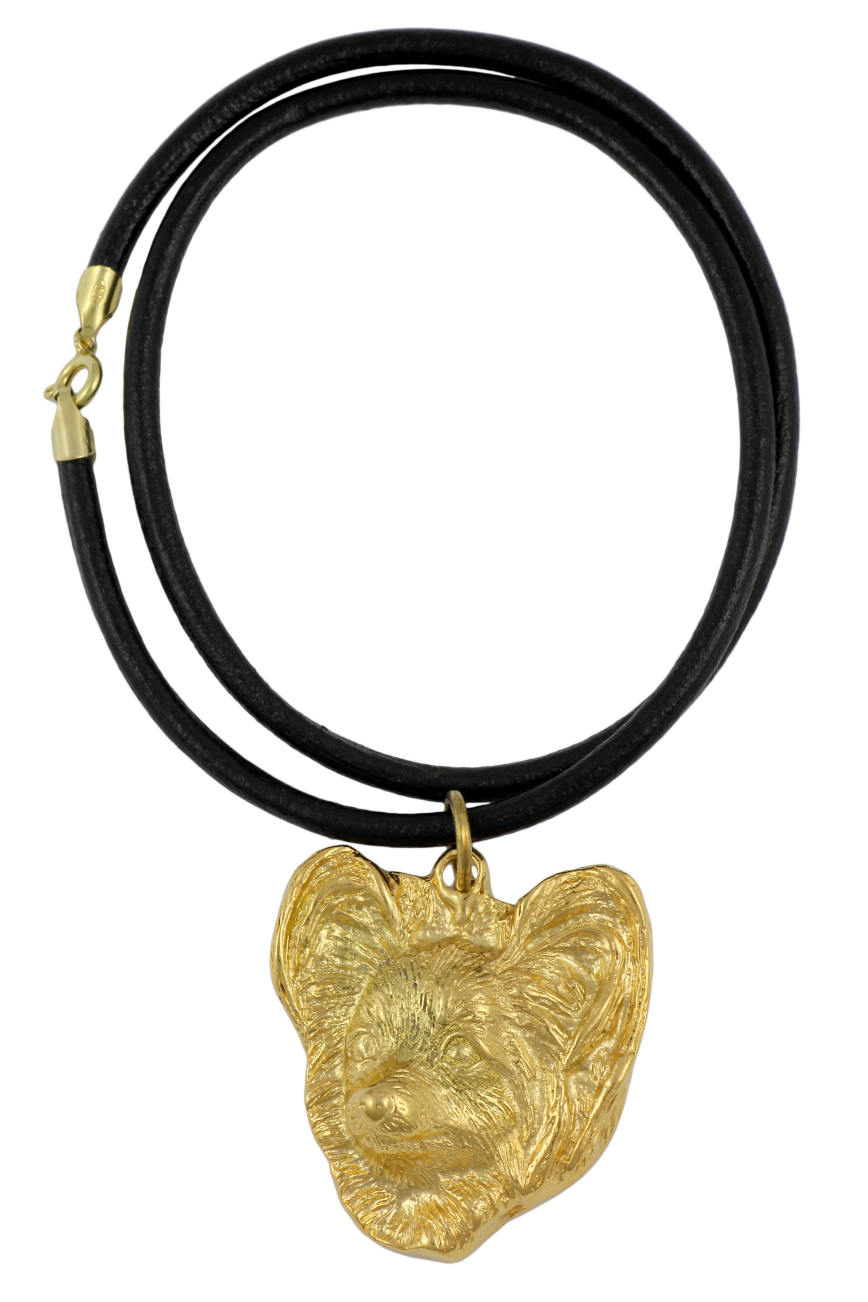 

Papillon, Continental Toy Spaniel, Butterfly dog - necklace with a dog in a gift box, gold-plated pendant for a dog lover, striking jewelry by Art-Dog