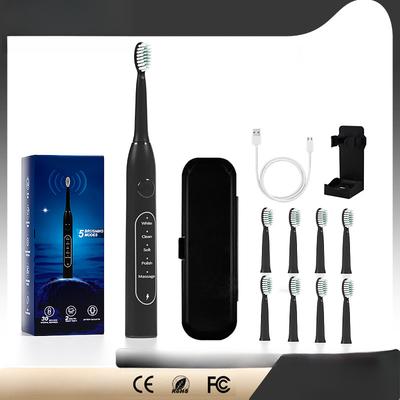 CH-926 Elektrische Zahnbürste Erwachsene IPX7 Wasserdicht Fünf-Gang-Modus 8 Ersatzbürstenköpfe Schallzahnbürste mit Aufbewahrungsbox