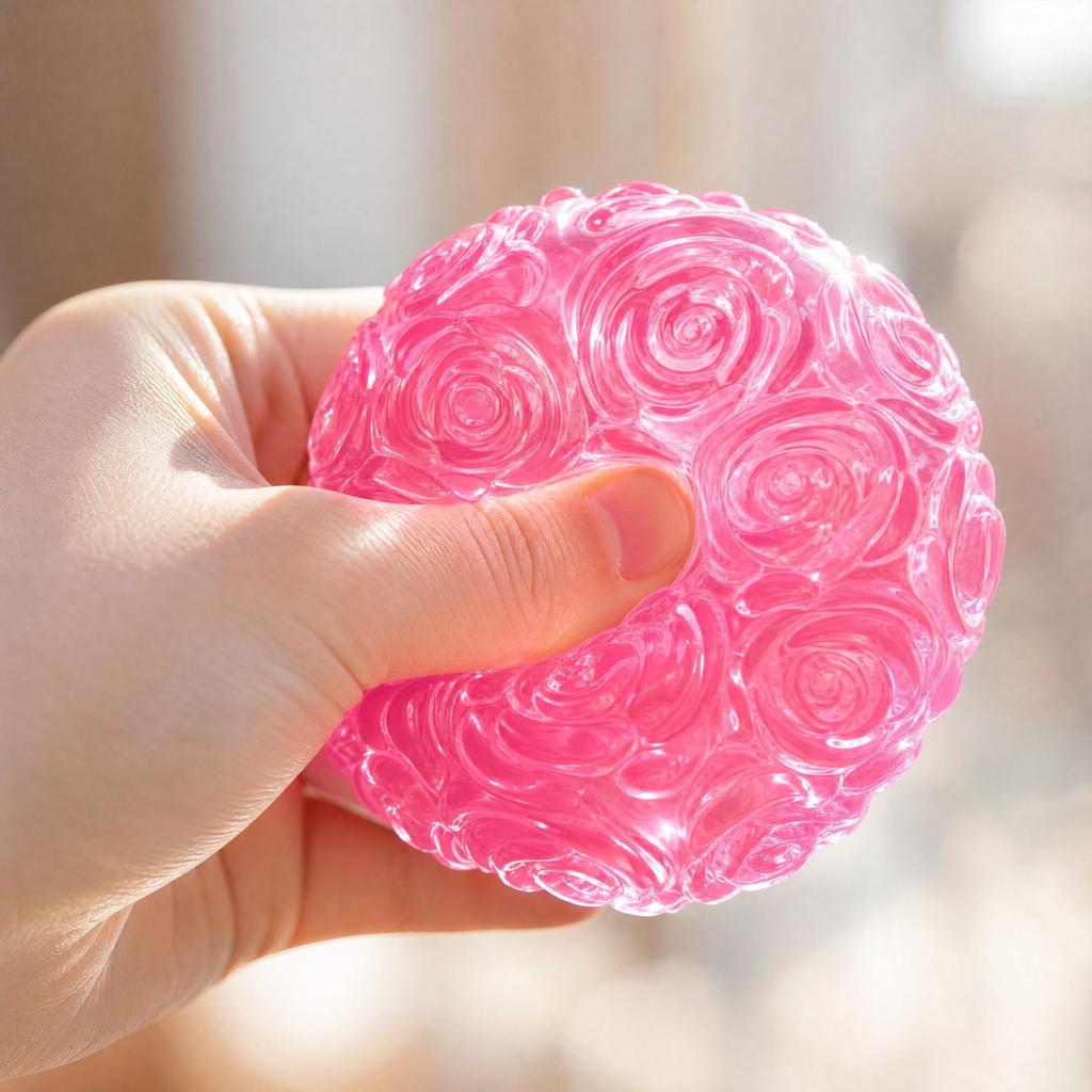 Rose Ball Toy 6 Pack, Random Colors, Toy Set for Kids and Adults