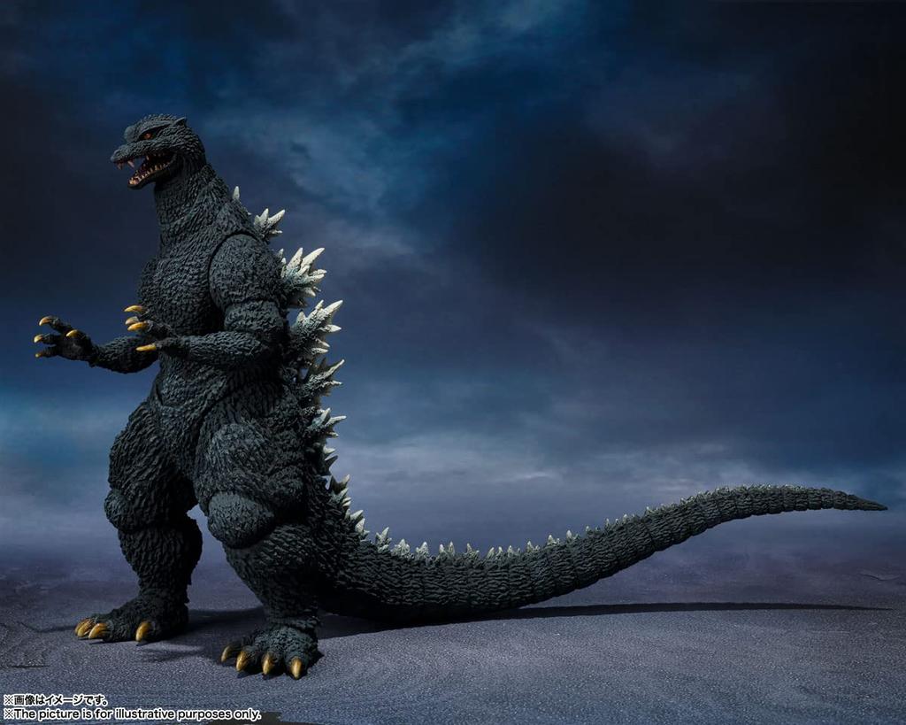 TAMASHII NATIONS MonsterArts Godzilla 160mm PVC Painted Action Figure BAS62987 S.H. (2004) Approx.