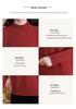 Maternity 100% Pure Wool Autumn/Winter Sweater for Women, Half-High Neck, Thickened Plain Color Base Layer for Middle-Aged & Elderly.