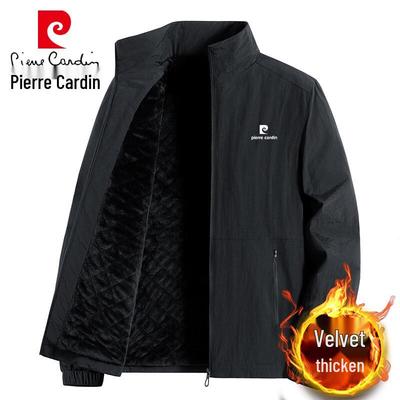 Men's Fleece-Lined Stand-up Collar Jacket