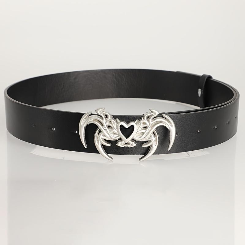 Fashion Women's Belt Retro Gothic Punk Style Personalized Irregular Buckle Belt Casual PU Leather Belt Y2k Belts For Men Women