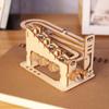 Spiral-Murmelbahn 3D Holzpuzzle: Mechanisches Bastelmodellbaukasten-Set für Gehirnaktivierung bei Erwachsenen und Teenagern.