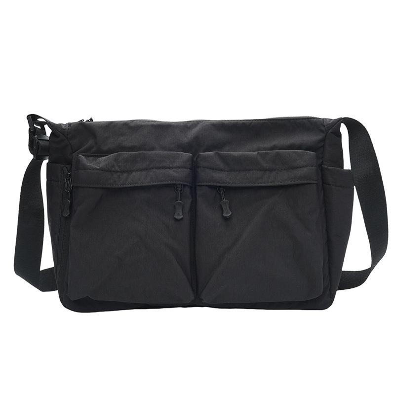 New men's and women's niche design casual messenger bag 2025 spring foreign-style large-capacity shoulder bag simple tote bag