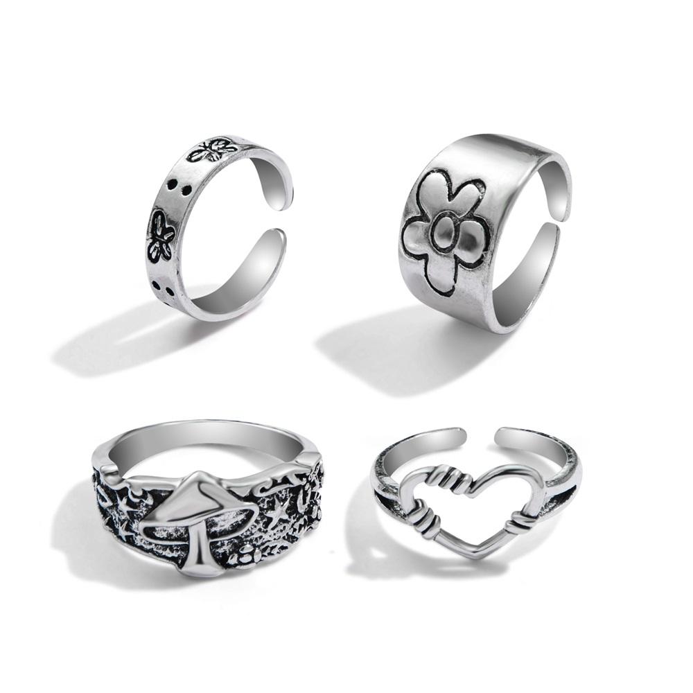 

Обручальное кольцо 1 комплект ювелирных изделий, нейтральные мужские и женские кольца, модные темпераментные украшения, ретро-кольцо серебряный