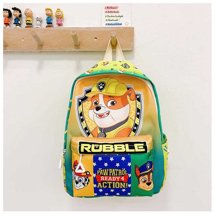 And Fun Colorful Kids Nylon Backpack For School With Paw Patrol Design