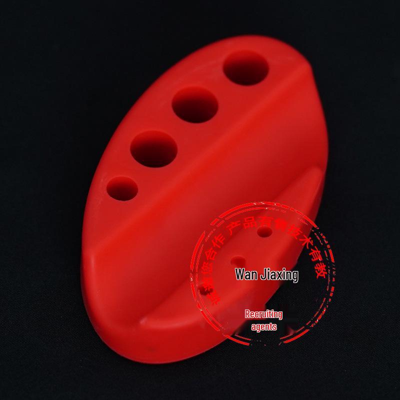 

Силиконовый держатель для вышивальных красок и набор колец для пигментов - мягкий держатель для машинной ручки и инструмент Red Silicone Color Holder