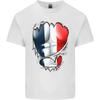 Gym French Tricolour Flag Muscles France Kids T-Shirt Childrens