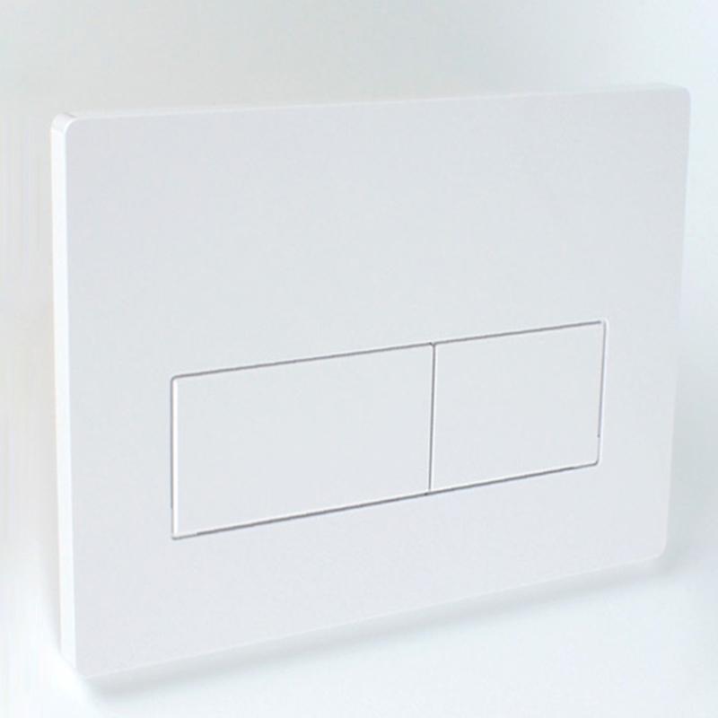 Upgrades Water Tank Button Panel Plastic Construction Easy Installs Strong Bathroom Flush Panel for Bathroom