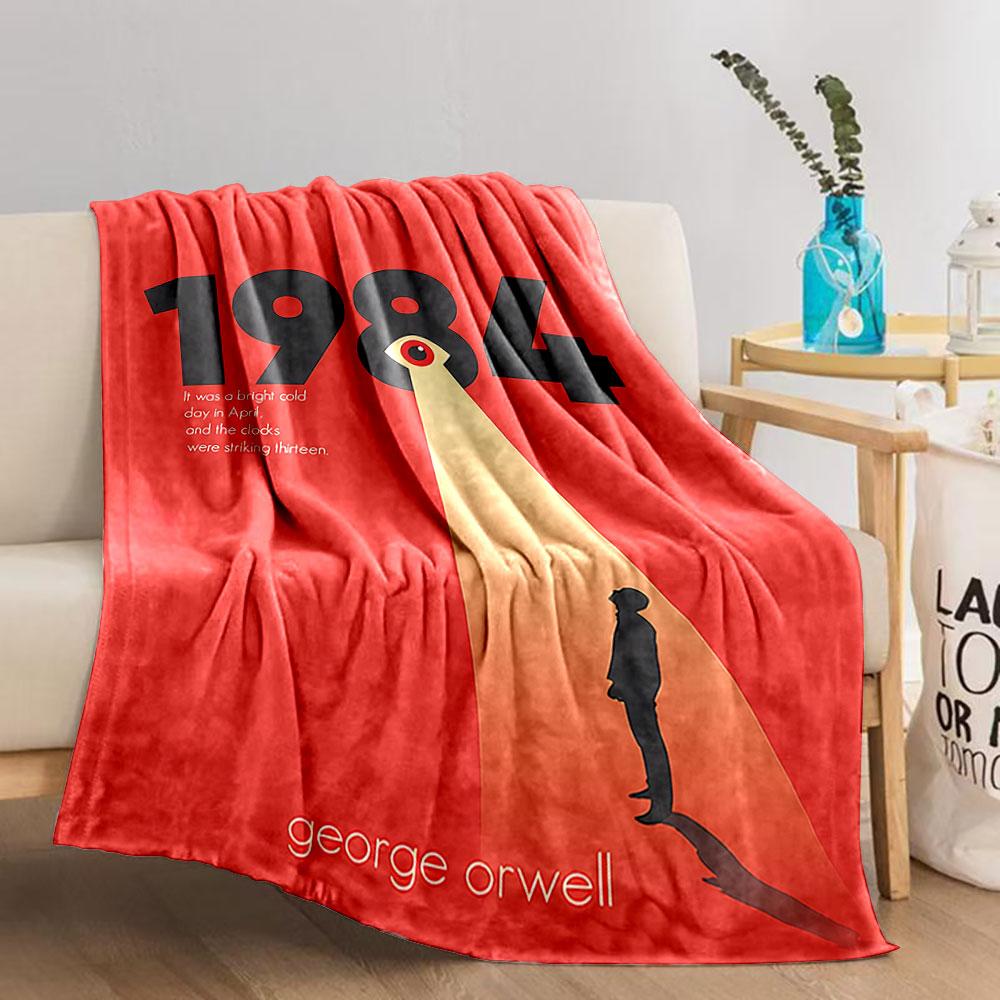 1984 Book Cover Blanket for All Seasons Blanket Lunch Break Throw Gift