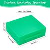 OLYCRAFT Specimen Case Microscope Slide Storage Box White Green Wooden Numbered Microscope Slide Box for Natural Science Biology Education 2-Piece
