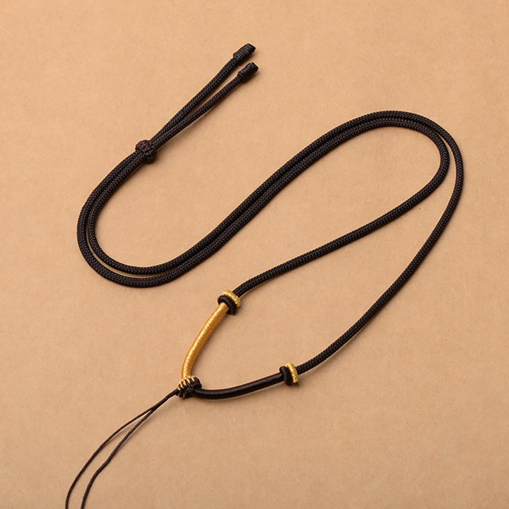 

Двухцветное ожерелье ручной работы, веревочное ожерелье, подвесной ремешок, регулируемый для мужчин и женщин Adjustable