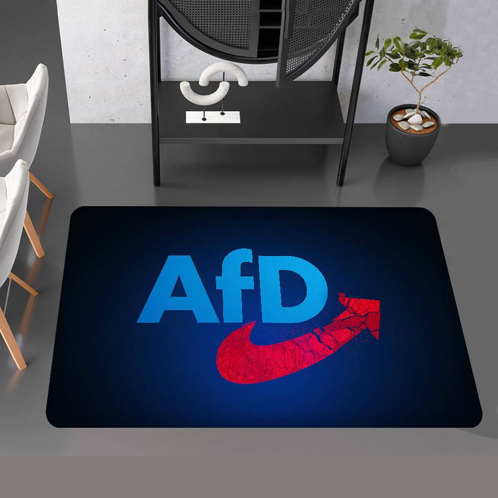 Political AfD Logo Room Mats Anti-slip Absorb Water Long Strip Cushion Bedroon Mat Household Carpets
