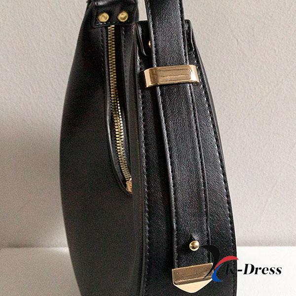 Torba na ramię typu hobo ze skóry premium Crescent (2 kolory)
