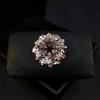 Crystal Brooch Pin for Women - Bauhinia Flower Elegant Vintage Fashion Accessory for Cardigan Coat
