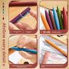 Farbige 6 Stück/Set 0,5 mm Farbtinte Gelstift Feine Spitze Geschmeidiges Schreiben Kugelschreiber Drucktyp Schreibstifte Schule&Büro