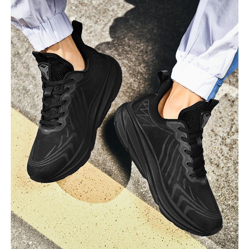 Pantofi de alergare pentru bărbați, pantofi sport respirabili pentru bărbați, cu șireturi, pantofi de mers ocazional, încălțăminte pentru antrenament atletic