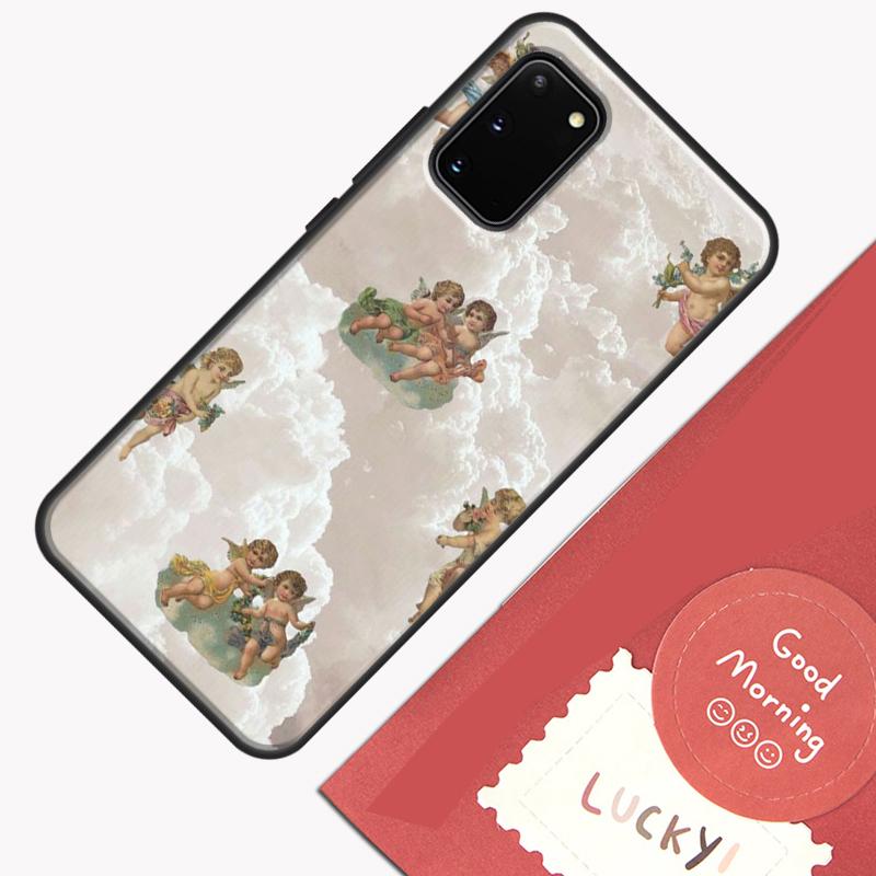 Cute Angels Aesthetic Aesthetics Phone Case For Samsung Galaxy S26 S25 Ultra S20 S21 S22 S23 S24 S10 Plus S25 FE Cover Shell