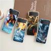 Phone Cover For Samsung Galaxy Z Flip 6 5 4 Case Transparent For Samsung Z Flip 3 Hard PC Foldable Shell Nezha Fundas Capas Bags
