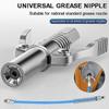 Grease Tool Coupler Quick Release Grease Gun High Pressure Grease Nozzle Car Syringe Lubricant Tip Stainless Steel Double Handle
