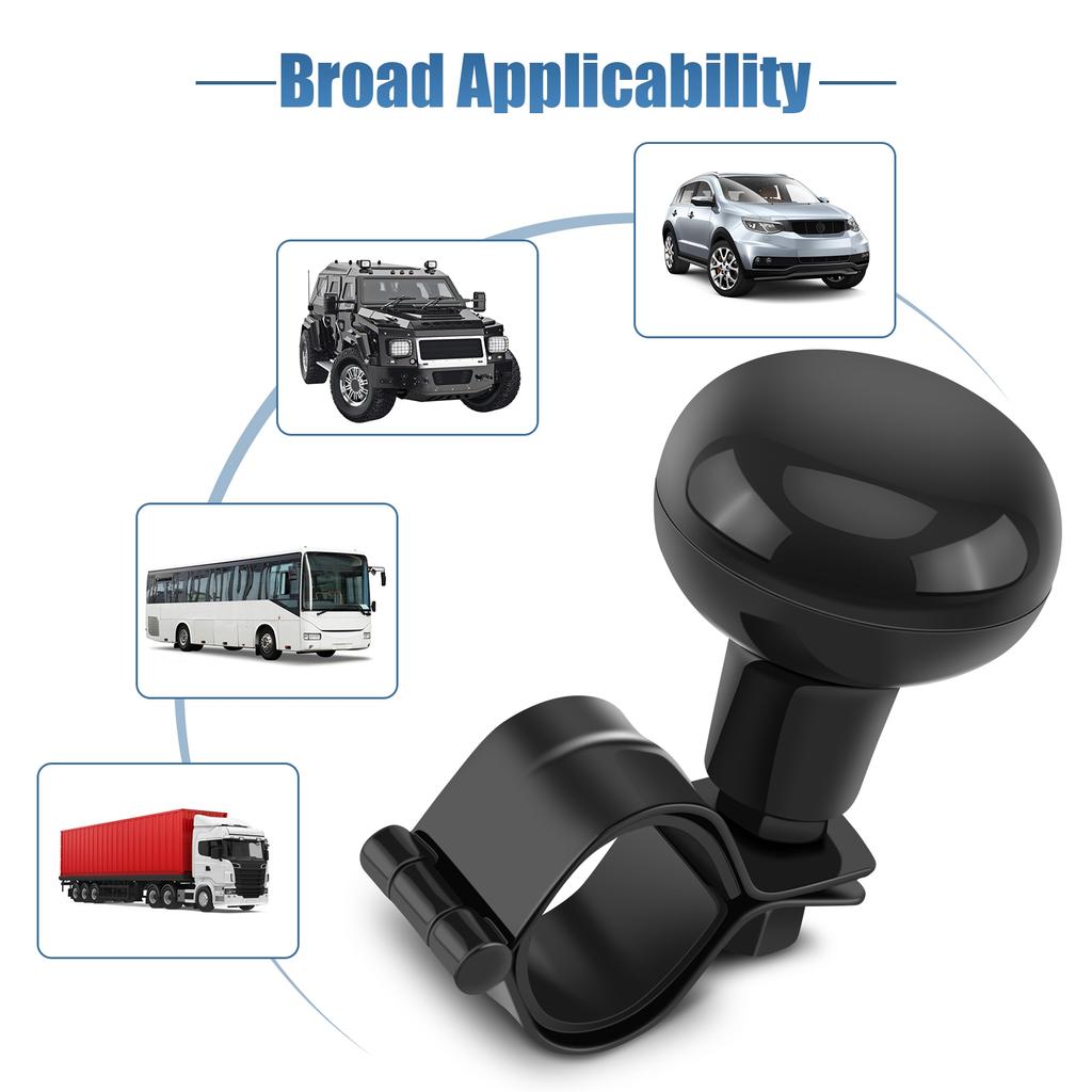 Hot Sale 1Pcs Black Universal Car Heavy Duty Steering Wheel Knob Spinner Handle Ball Durable Accessories