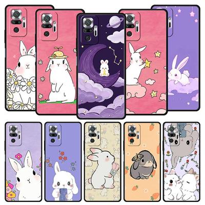Phone Case For Xiaomi Redmi Note 14 13 12 5G 11 10 Pro Plus 4G 9S 9 14C 13C 12C 10C 9C 9A Soft TPU Cover Cute Colorful Rabbit