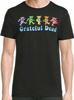Grateful Dead Dancing Bears Black Licensed Graphic T-shirt New