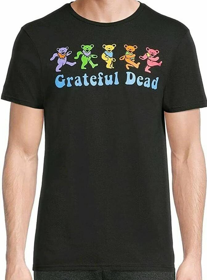 Grateful Dead Dancing Bears Black Licensed Graphic T-shirt New XXL